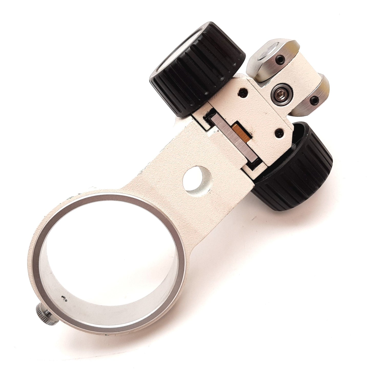 Used Adjustable Stereo-Microscope Focus Arm Mount, Travel: 2" , 3" ID