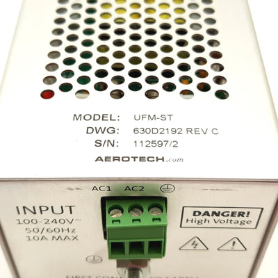 Used Aerotech UFM-ST Noise Filter Module, Rating: 100-240VAC 50/60Hz 10A