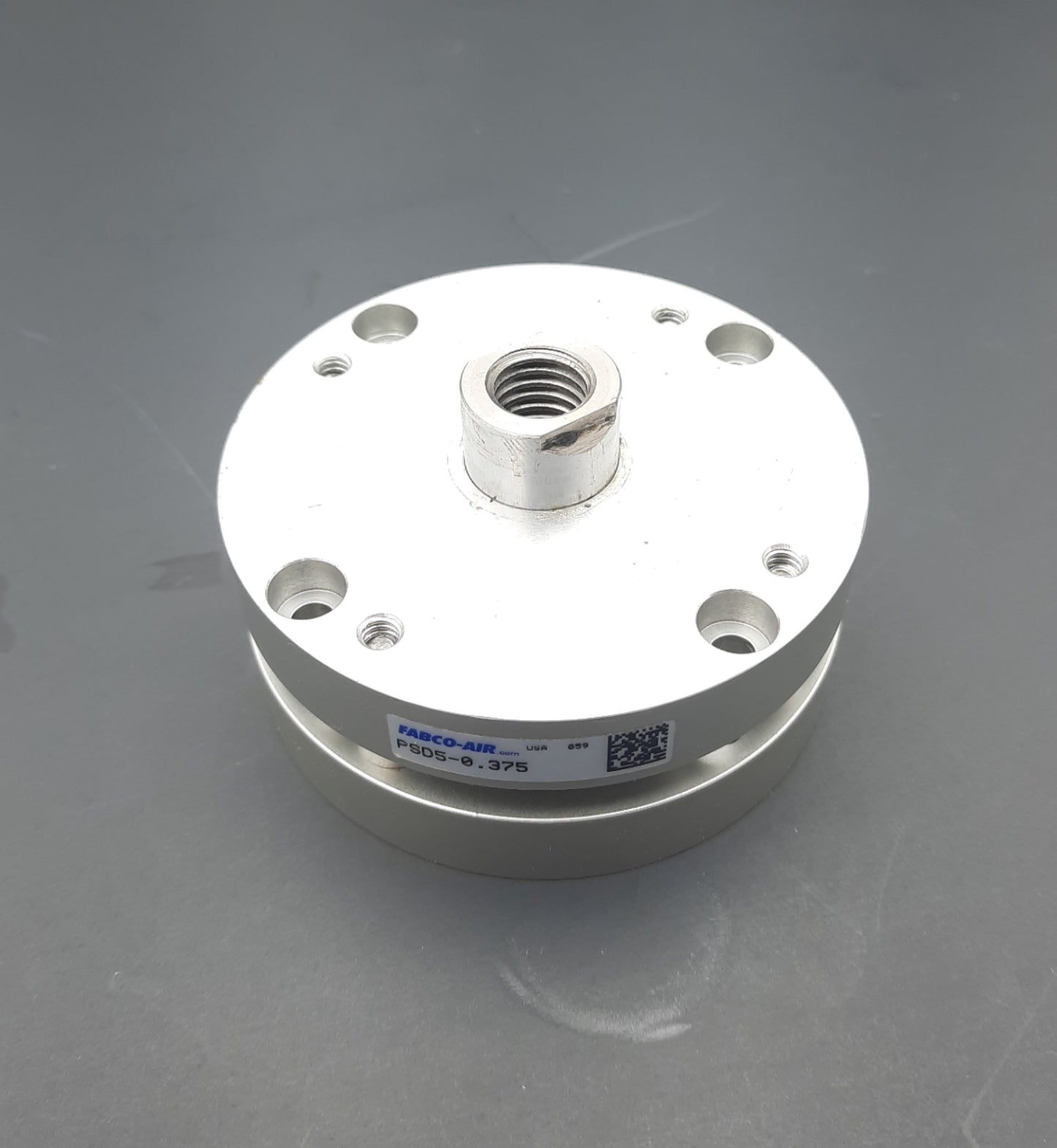 Used Fabco Air PSD5-0.375 Pancake II Series Cylinder Single Rod 2" Bore 3/8" Stroke