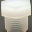 Used Lot of 19 Entegris P6 NPT Plugs, 3/8" MNPT, 13/16" Hex, 0.84" Length