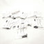 New Lot of 10 80/20 13036 Roll-In T-Slot Nut 13.5x7.2mm, Slot 8, 22mm, Leaf Spring