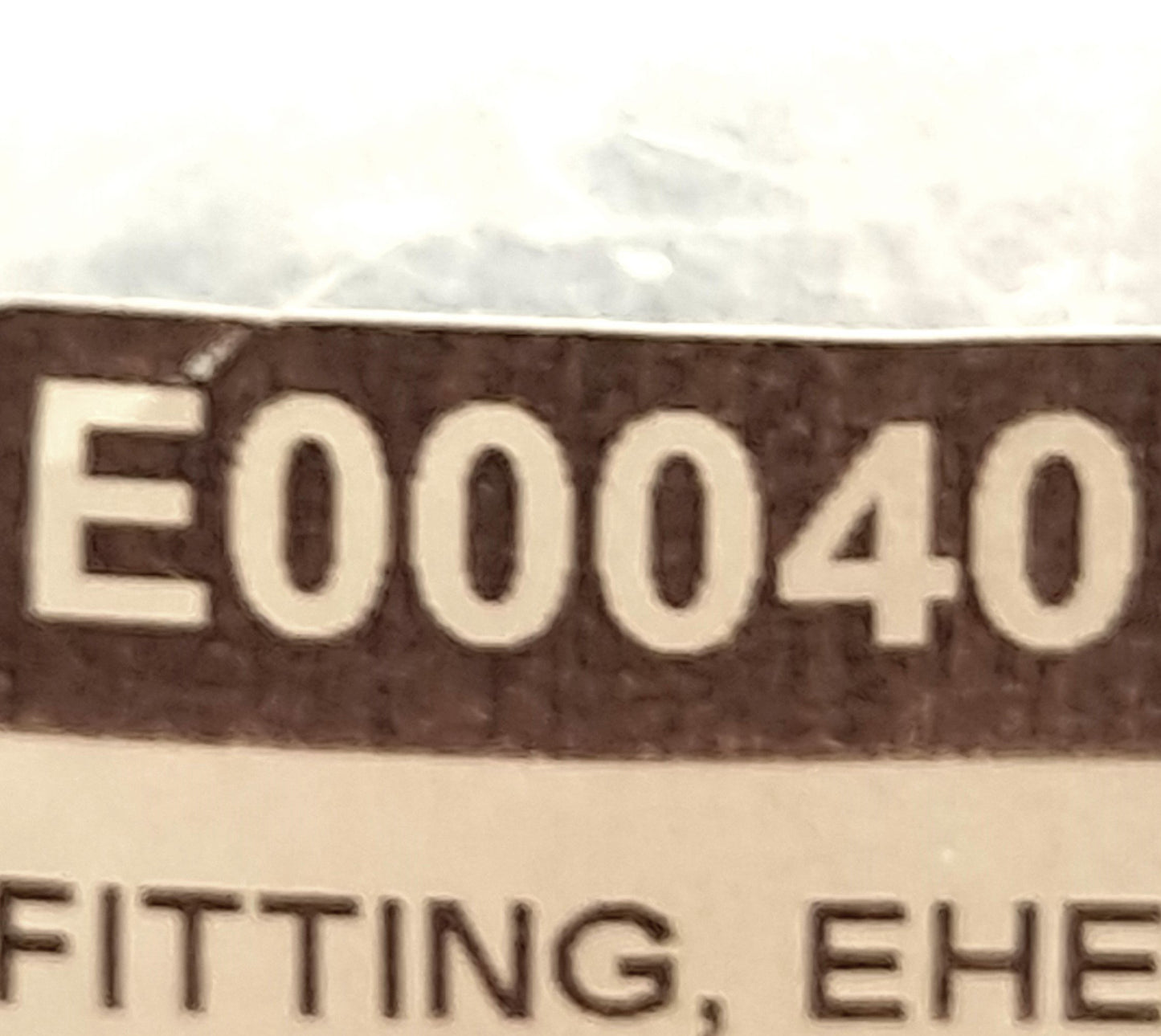 New – Open box Walchem E00040 Fitting, 3/4" NPT, For EHE55/56 Metering Pump