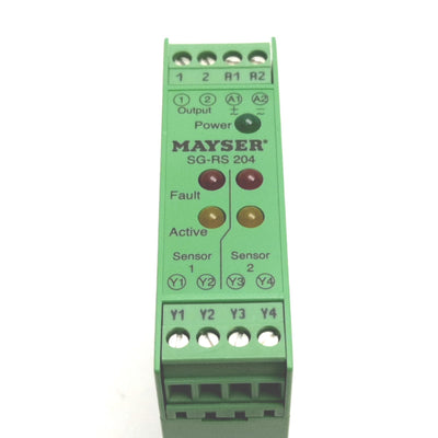 Used Mayser SG-RS 204 Sensor Control Unit, Supply: 24VAC/DC, Output: 125VAC 24VDC