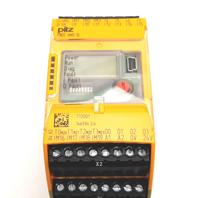 Used Pilz 772001 Compact Controller, 20x Digital Inputs, 4x Semiconductor Outputs