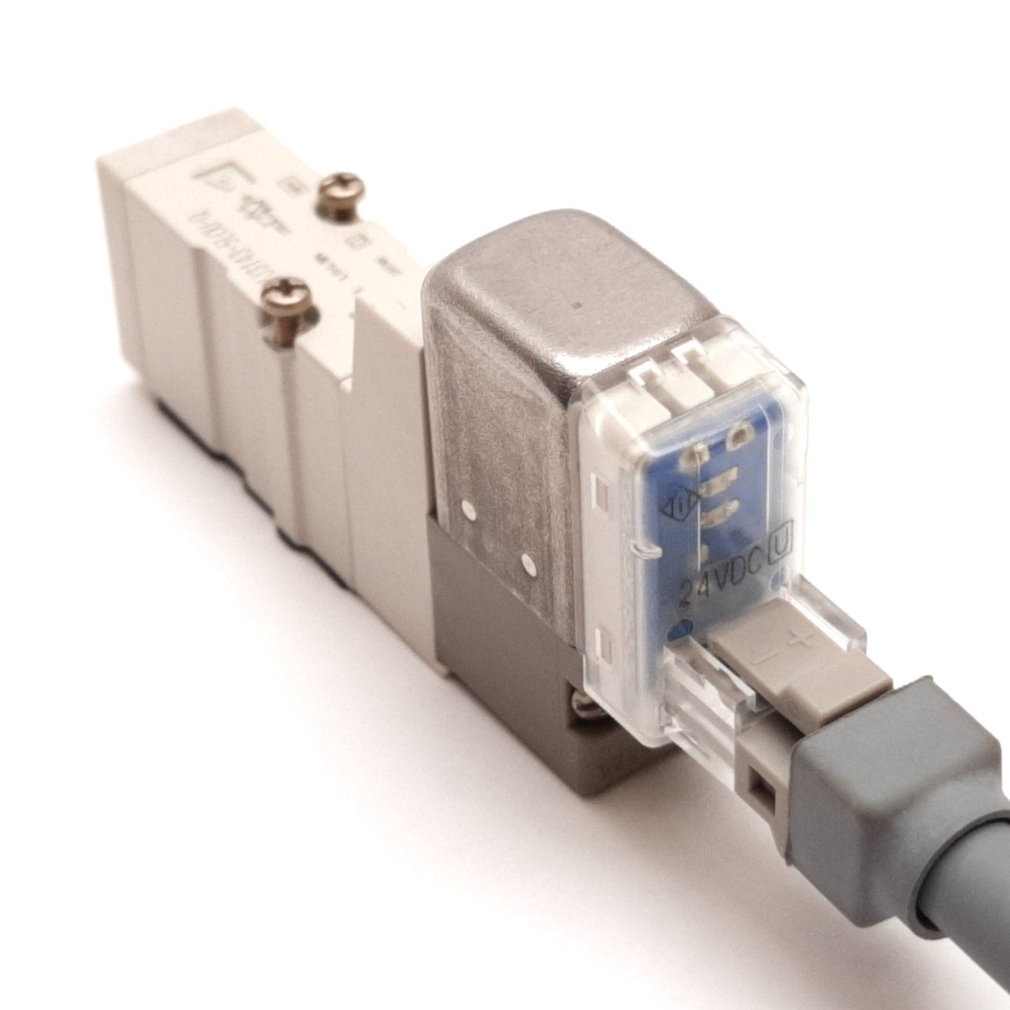 Used SMC SYJ3143-5LOU-Q Solenoid Valve, 2-Position 5-Port, 24VDC, 0.15-0.7MPa