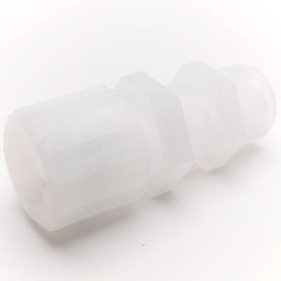 New – Open box Parker GAMS-1212-P Male Straight Adapter PFA, 150psi, 3/4" NPT - 3/4" Tube