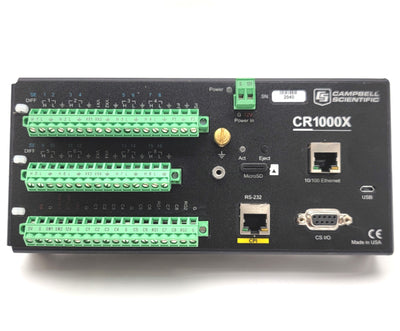 Used Campbell Scientific CR1000X Measurement And Control Datalogger, 1000Hz ,12VDC