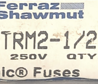 Open box Lot of 9 Ferraz Shawmut TRM2-1/2 Time Delay Midget Fuse, 250VAC, 2.5A, 12s Delay