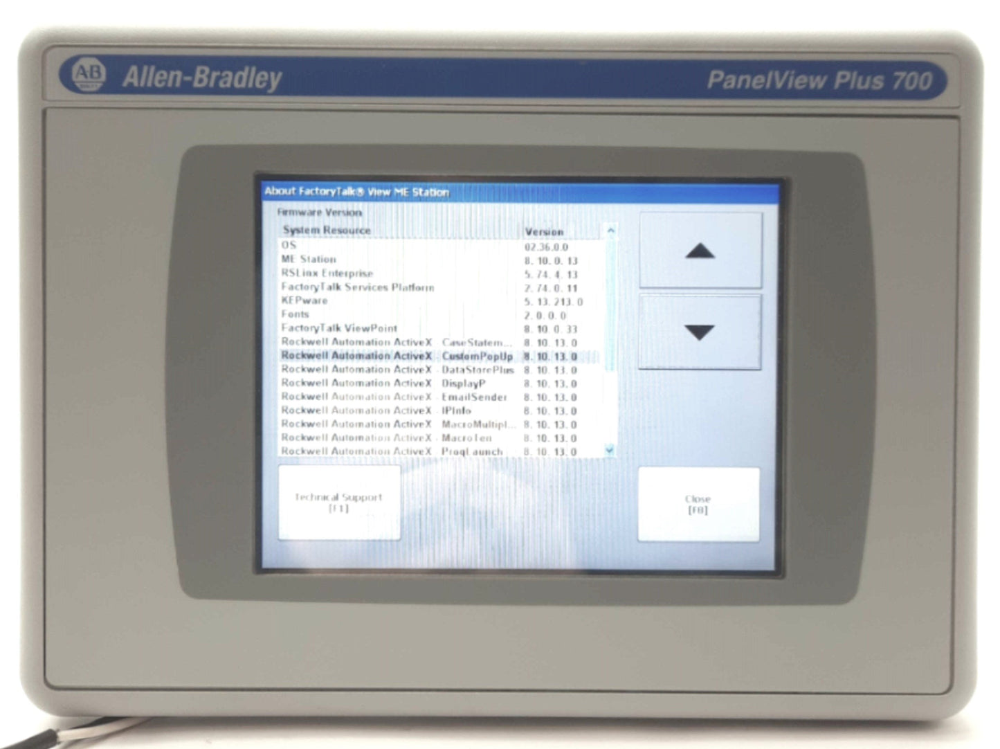 Used Allen Bradley 2711P-T7C4D8 PanelView Plus 7 Operator Interface/HMI, 6.5", 24VDC