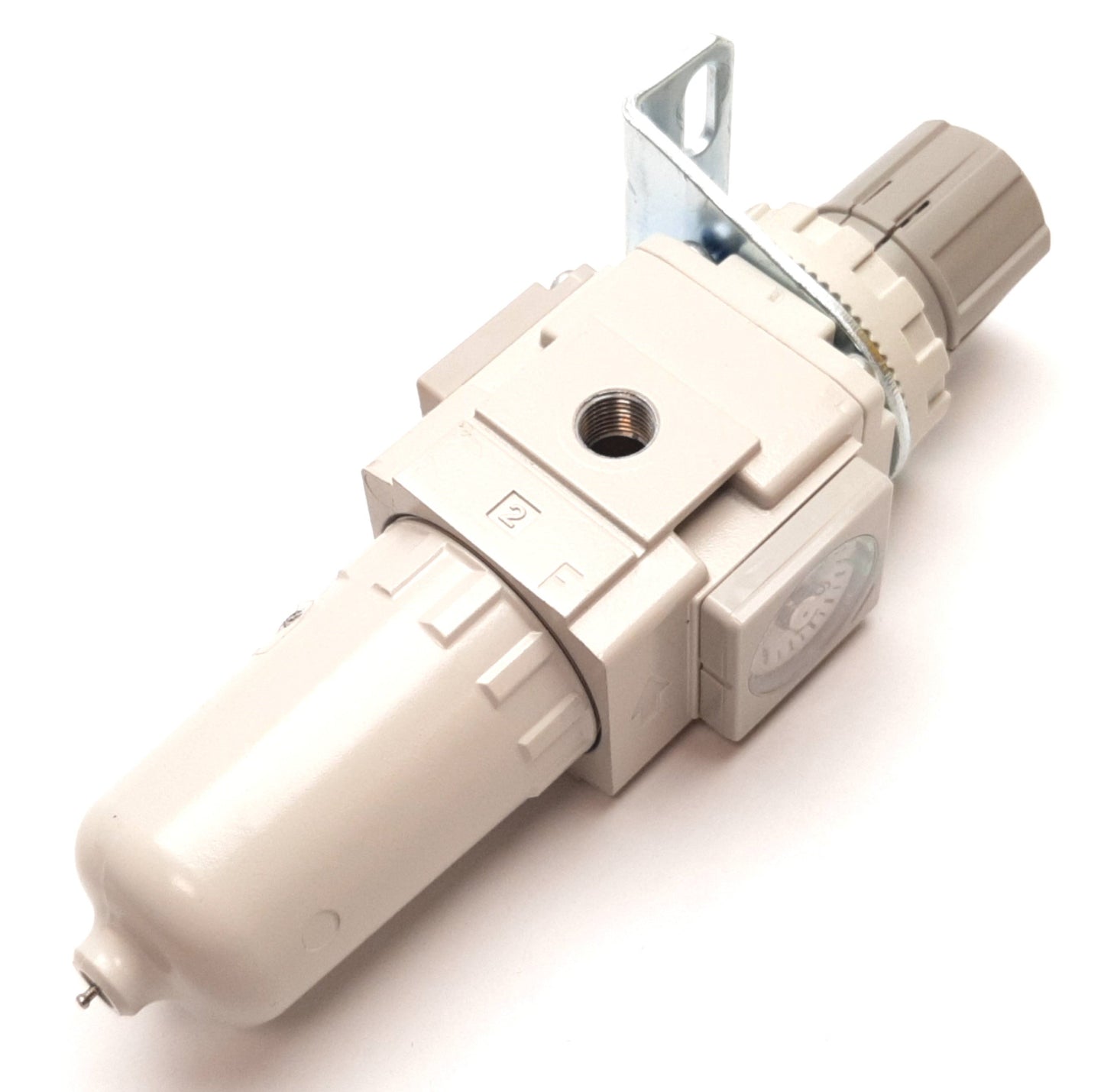 Used SMC AW20-F01BE-2-B Filter/Regulator, Supply: 1.0MPa Max, Set: 0.05-0.85MPa, G1/8