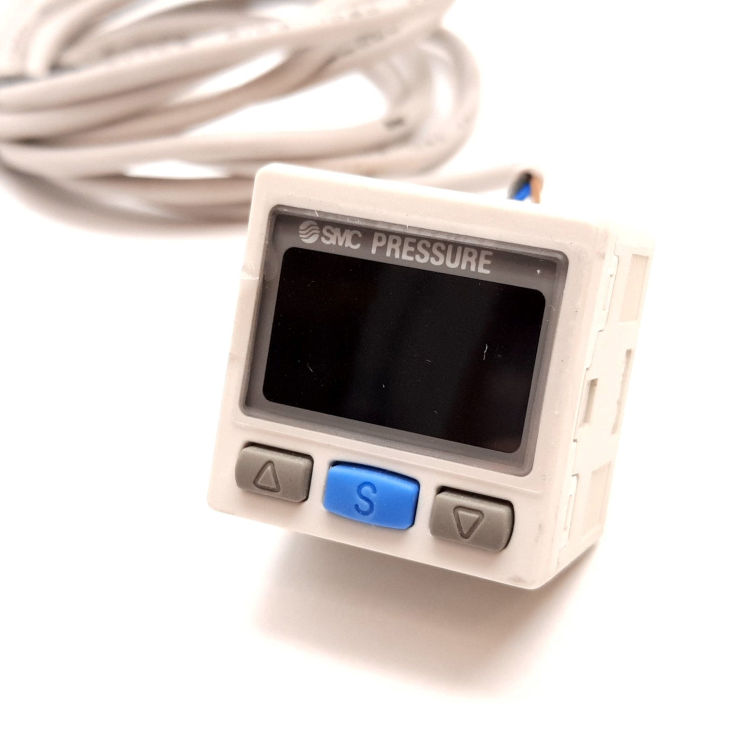 Used SMC ISE30A-01-P-M Digital Pressure Switch, -0.1 to 1.0MPa, 12-24VDC, PNP Output