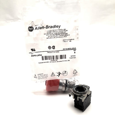 New – Open box Allen-Bradley 800FM-LMP44 Push-Pull Operator 22mm, 24v AC/DC, With 1 NC Contact