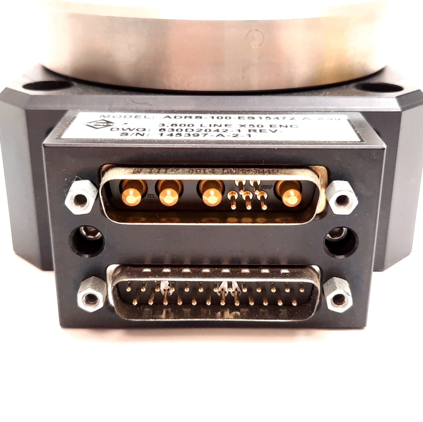 Used Aerotech ADRS-100-ES15472-A-X50 Rotary Stage, Ø95mm Table, 1500RPM, 340VDC