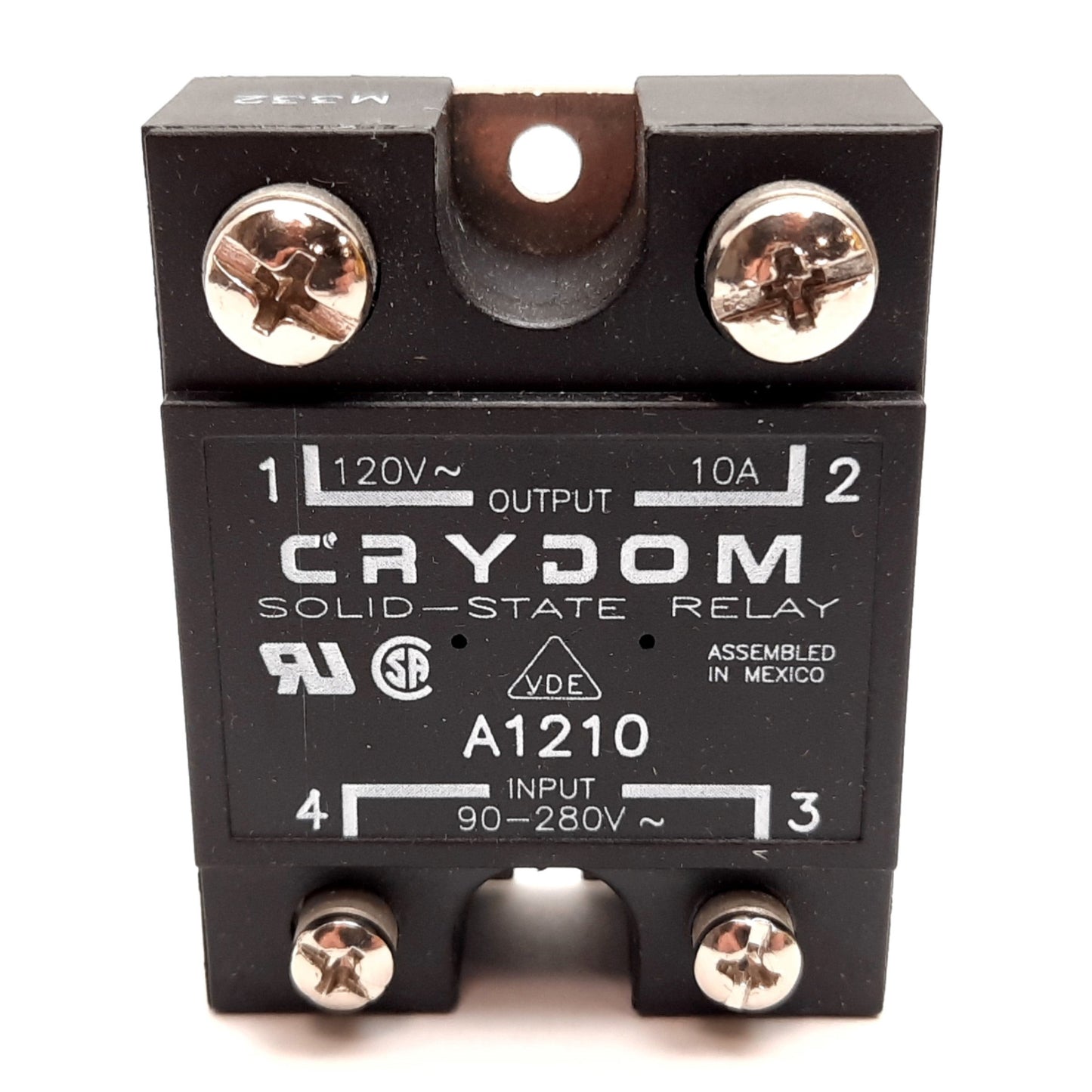 Used Crydom A1210 Solid State Relay, Input: 90-280VAC, Output: 120VAC 10A