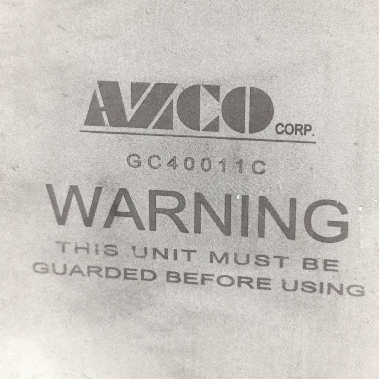 Used AZCO GC40011C Pneumatic Cylinder For Sur-Cut Knife 30-90 Psi, 40mm Bore