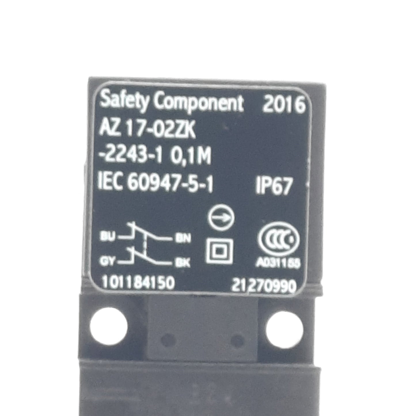 New – Open box Schmersal AZ17-02ZK-2243-0.1 Safety Switch, 30 N, 2 m/s, 4A 230 VAC -30 to 80°C