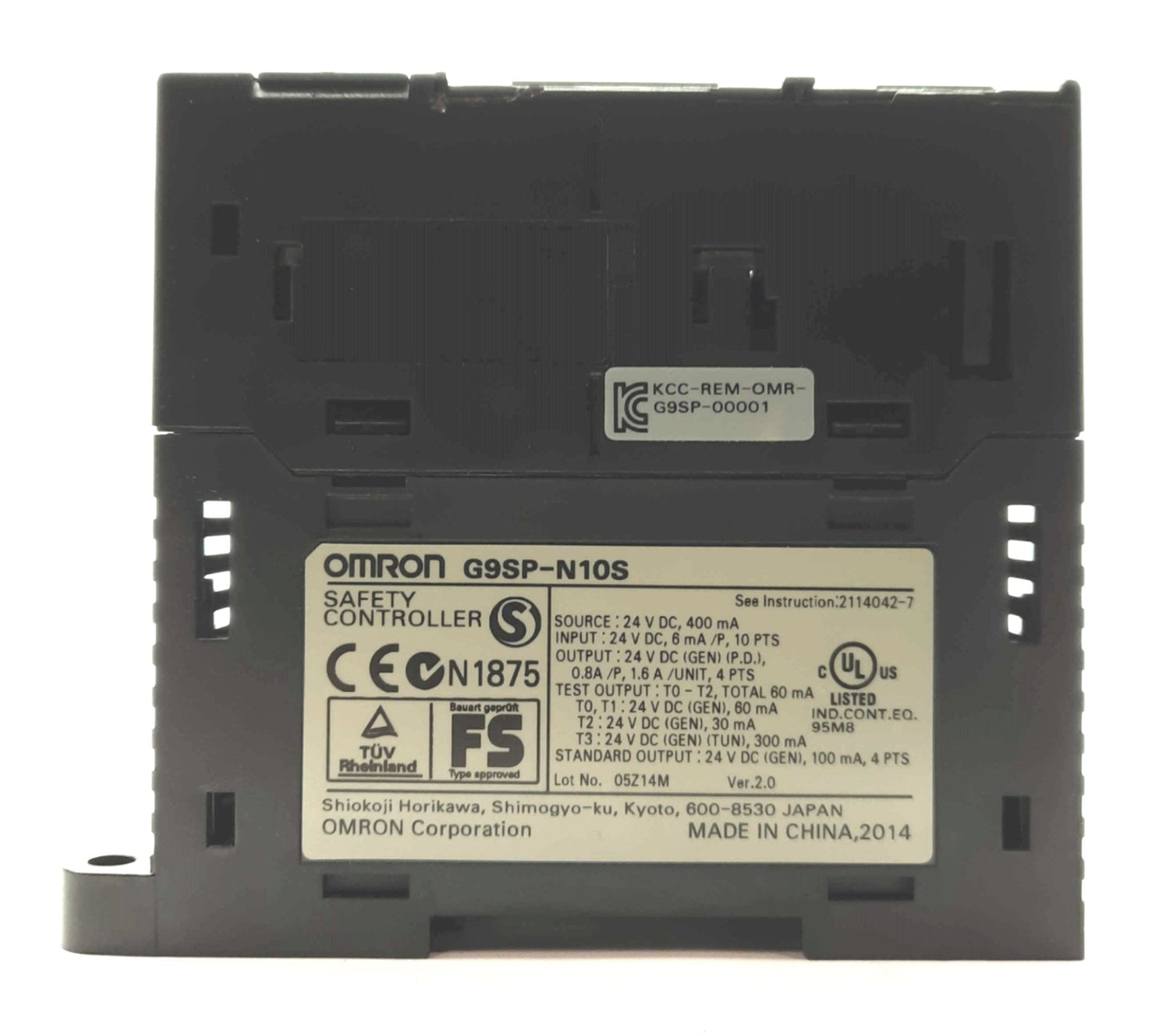 Used Omron G9SP-N10S Programmable Safety Controller 10 In 4 Out PNP 24VDC