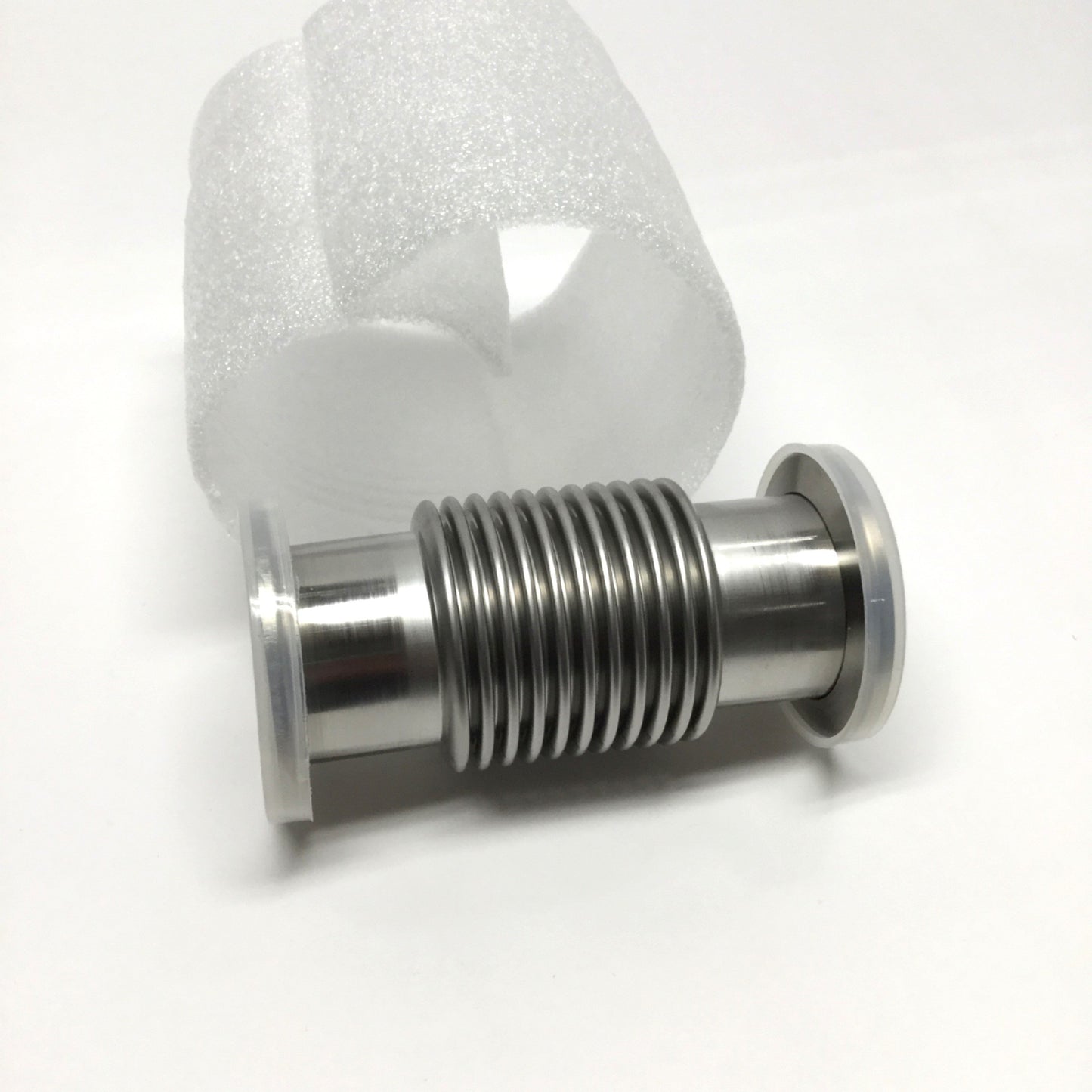 New – Open box Nor-Cal 2FC-NW-40-2 Flexible Bellow Coupling Vacuum Fitting DN 40 ISO-KF, 4.2" L