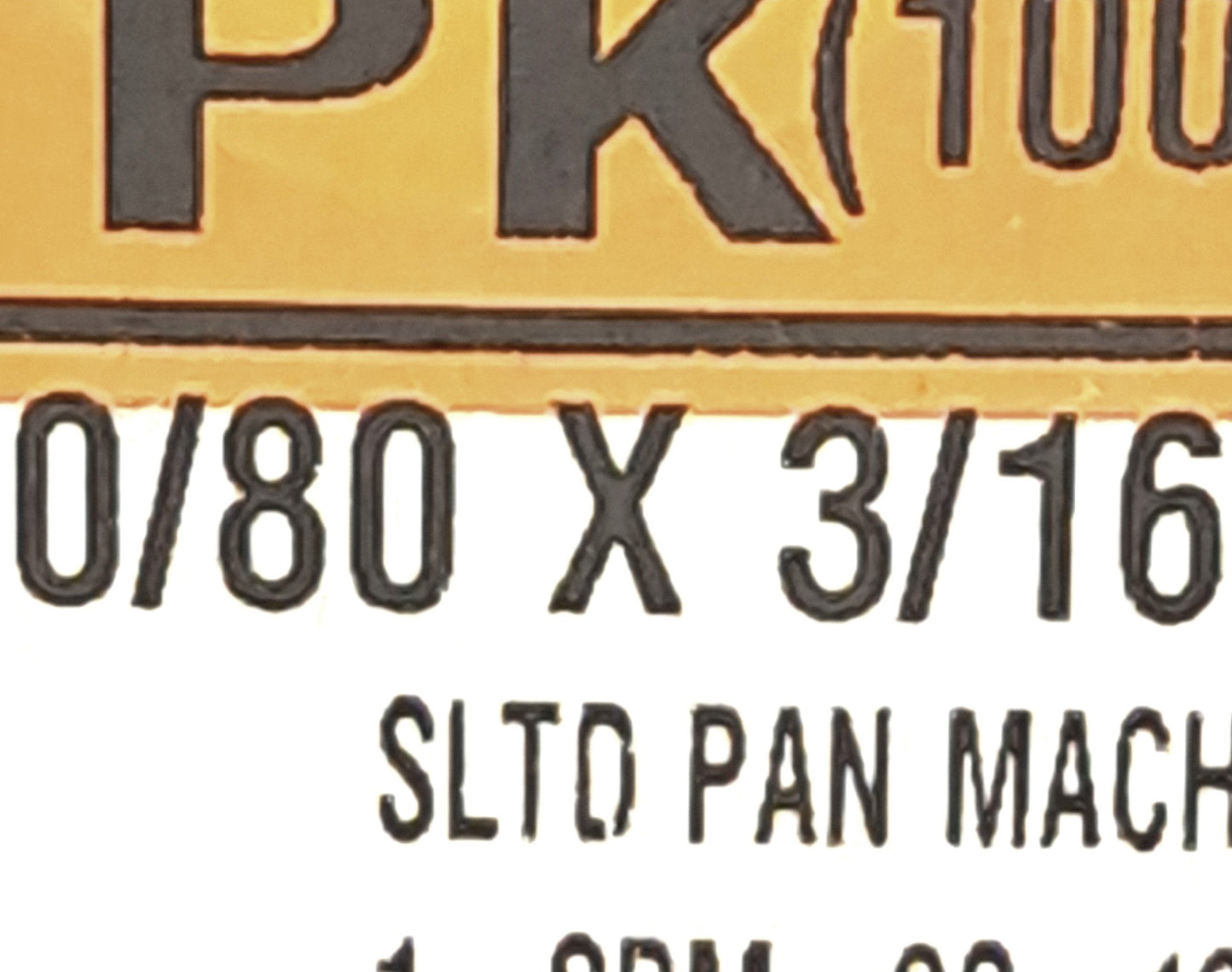 New Lot of 300 0/80 X 3/16" Phillips Pan Head Machine Screw, 18-8 Stainless Steel
