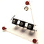 Used Masterflex 03226-10 Tripod Base For Three Flow Meters, w/ Bubble Level, Acrylic