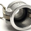 Used Lot of 2 PT Coupling 2000212 Hard Coat Aluminum Cam & Groove Coupler 1-1/4" MNPT