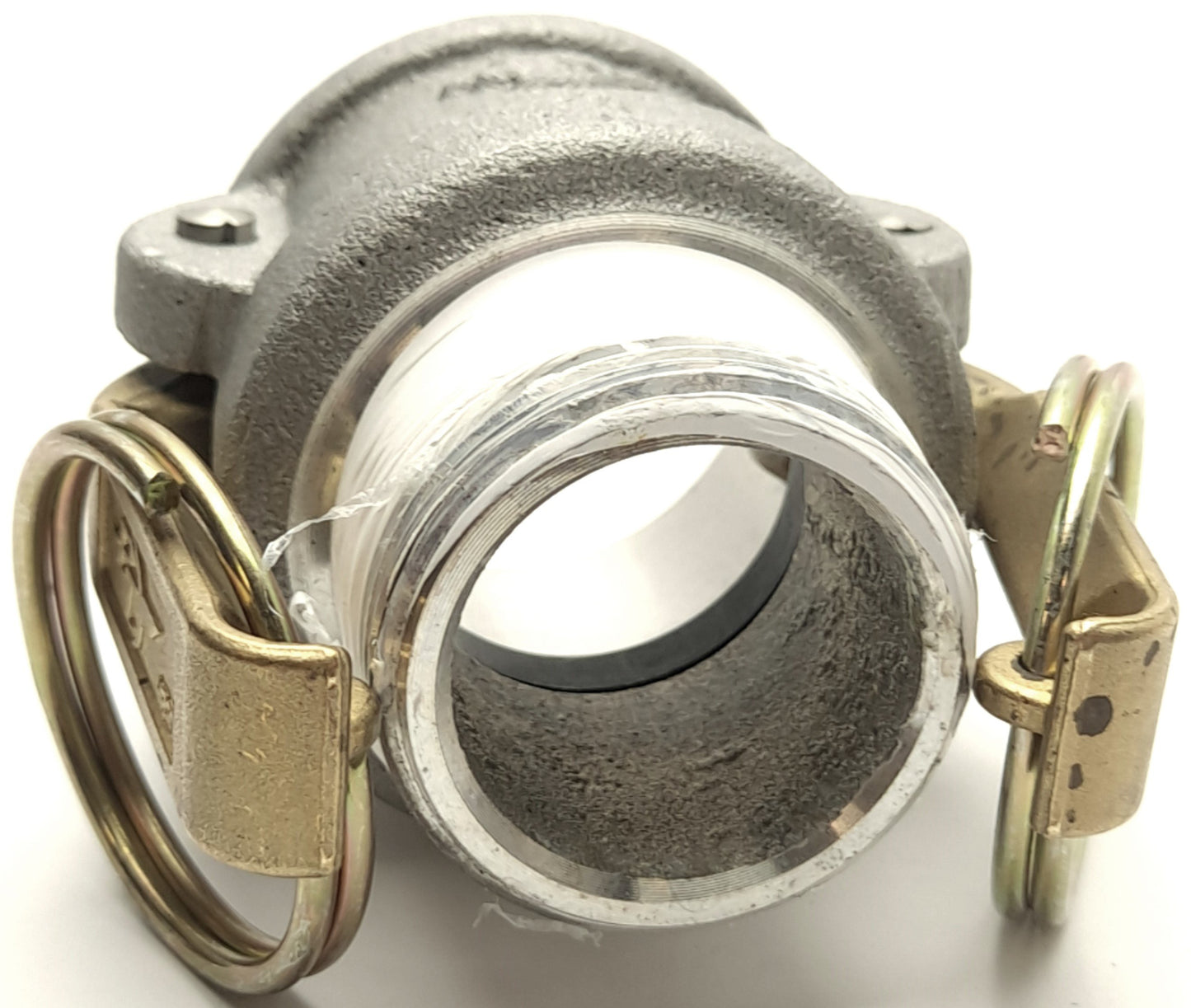 Used Lot of 2 PT Coupling 2000212 Hard Coat Aluminum Cam & Groove Coupler 1-1/4" MNPT
