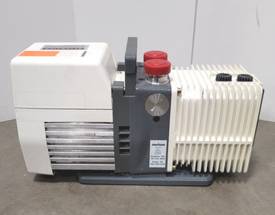 Used Alcatel Pascal 2005 SD Dual Stage Rotary Vane Vacuum Pump 115/220VAC 1-Phase