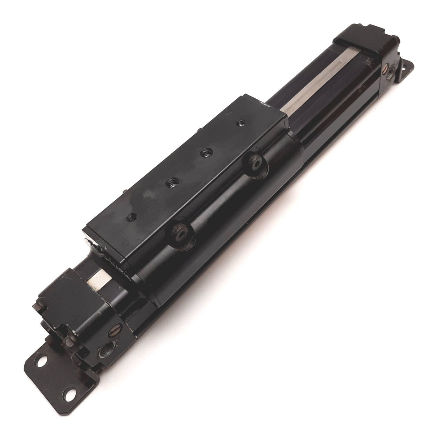 Used Tolomatic 09100006 Linear Actuator, Stroke: 3", Stage: 4.5" x 1.3", 1/8" NPT