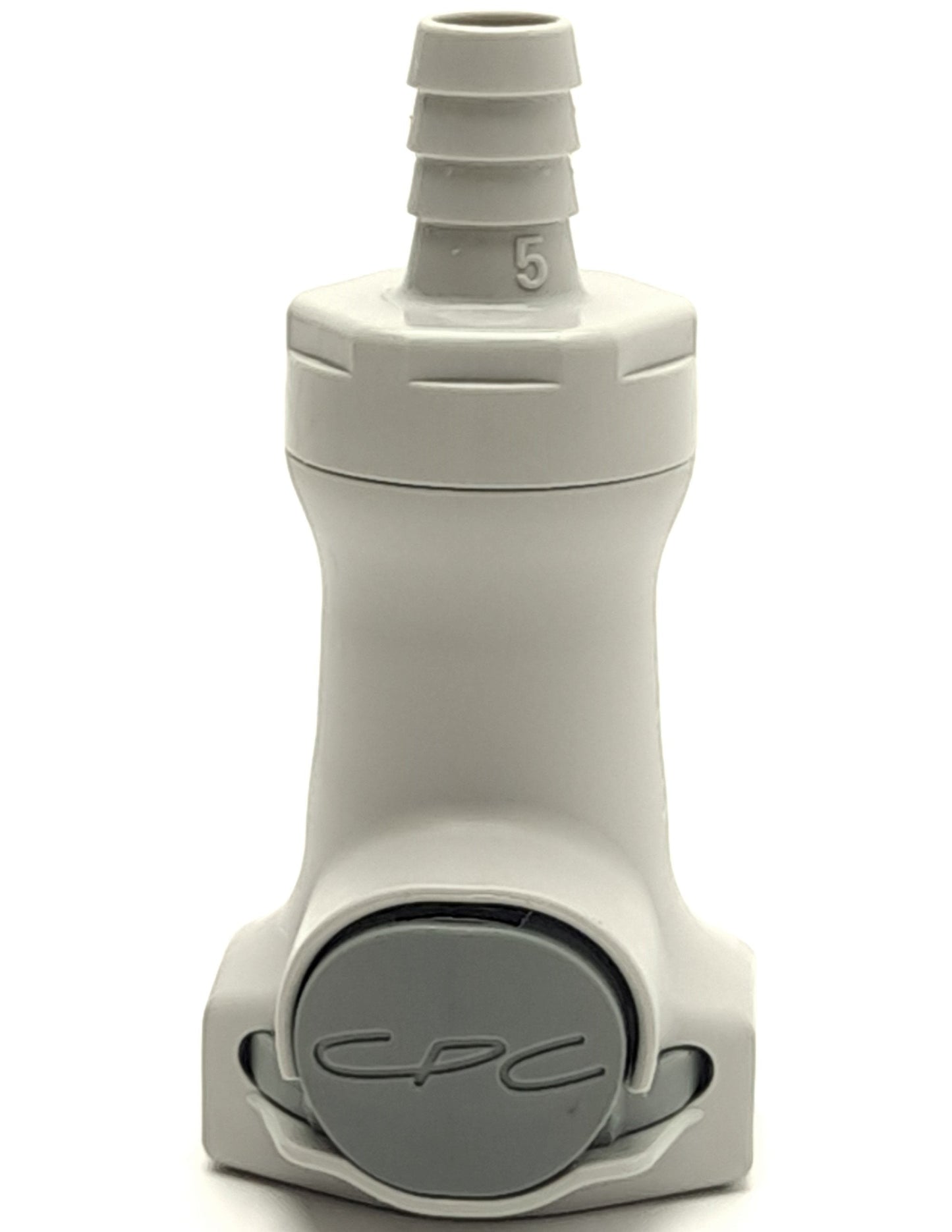 New – Open box CPC HFCD17612 3/8 Hose Barb Valved In-Line Coupling Body, Free Floating, 60psi