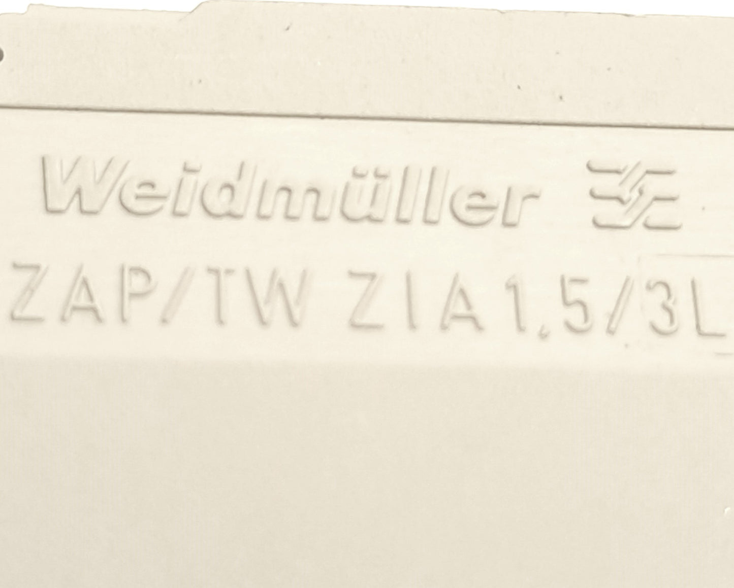 Used Lot of 46 Weidmuller ZAP/TW ZIA1.5/3L Z-Series End and Intermediate Plate, TS 35