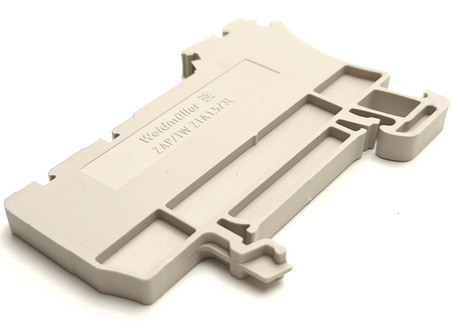 Used Lot of 46 Weidmuller ZAP/TW ZIA1.5/3L Z-Series End and Intermediate Plate, TS 35