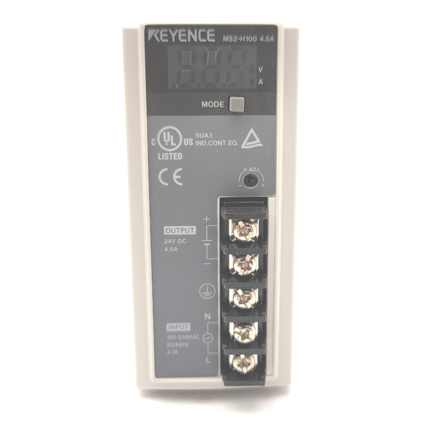 Used Keyence MS2-H100 Switching Mode Power Supply In: 100-240VAC 2.1A Out: 24VDC 4.5A