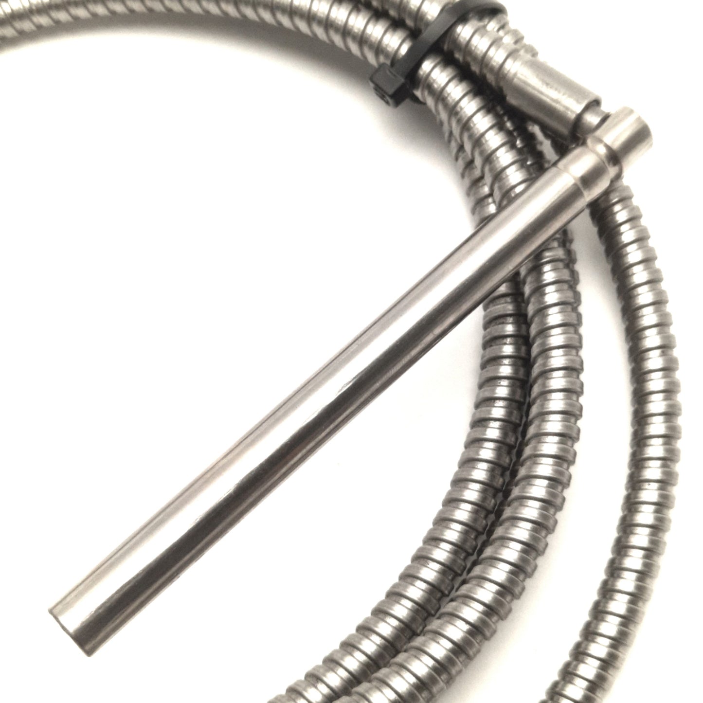 Used Entherm HR37048M Cartridge Heater 3/8" x 4.5", SS Hose Length: 92", 120v AC 300W