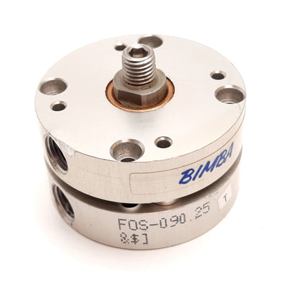 Used Bimba FOS-090.25 Compact Cylinder, Single Acting Spring Return, Bore: 1.0625"