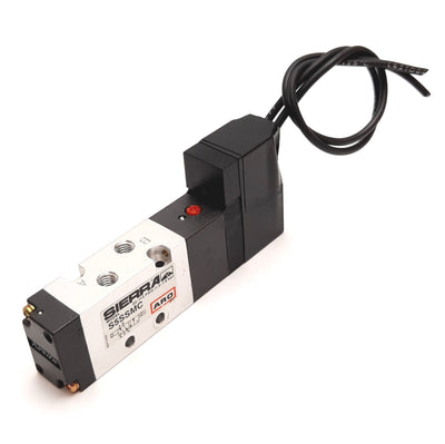 Used ARO S5SSMC Sierra Solenoid Valve, 2-Position 5-Port, 120VAC, 22-115psi, M5x0.8