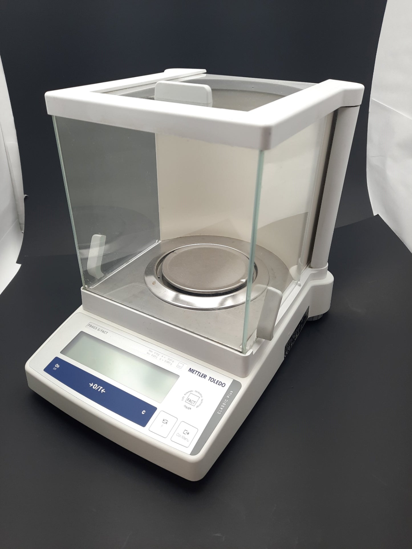 Used Mettler Toledo PB403-S/Fact Analytical Balance Lab Scale 14.5V 6VA, 9.5-20VDC 6W