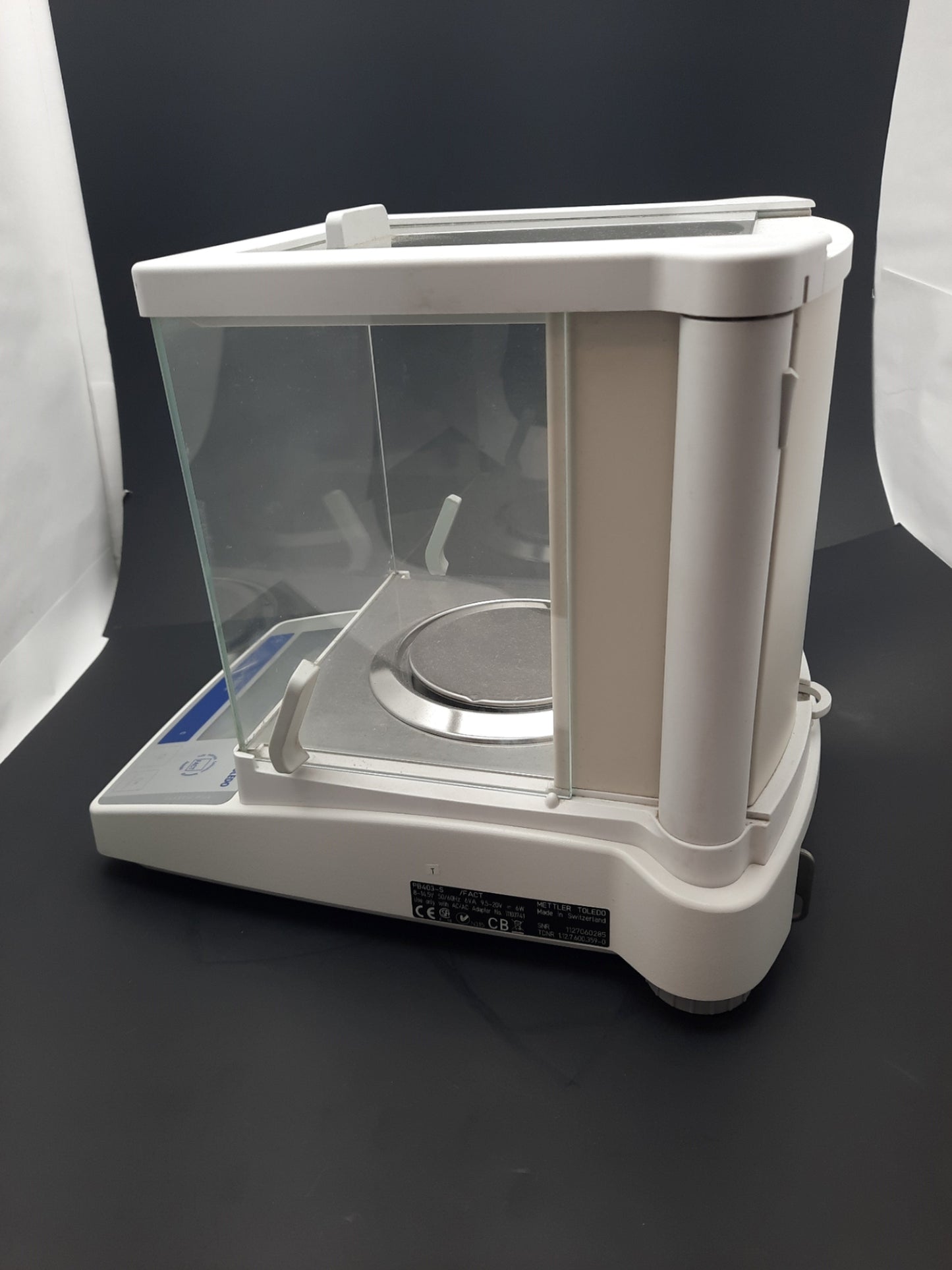 Used Mettler Toledo PB403-S/Fact Analytical Balance Lab Scale 14.5V 6VA, 9.5-20VDC 6W