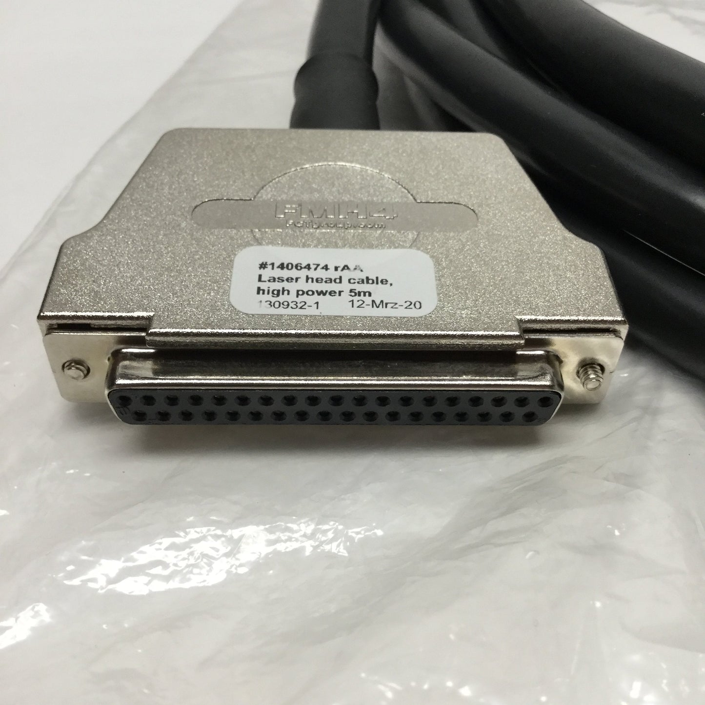 New Coherent 1406474 MATRIX High Power Laser Head Cable, 37-pin Male-to-Female, 5m
