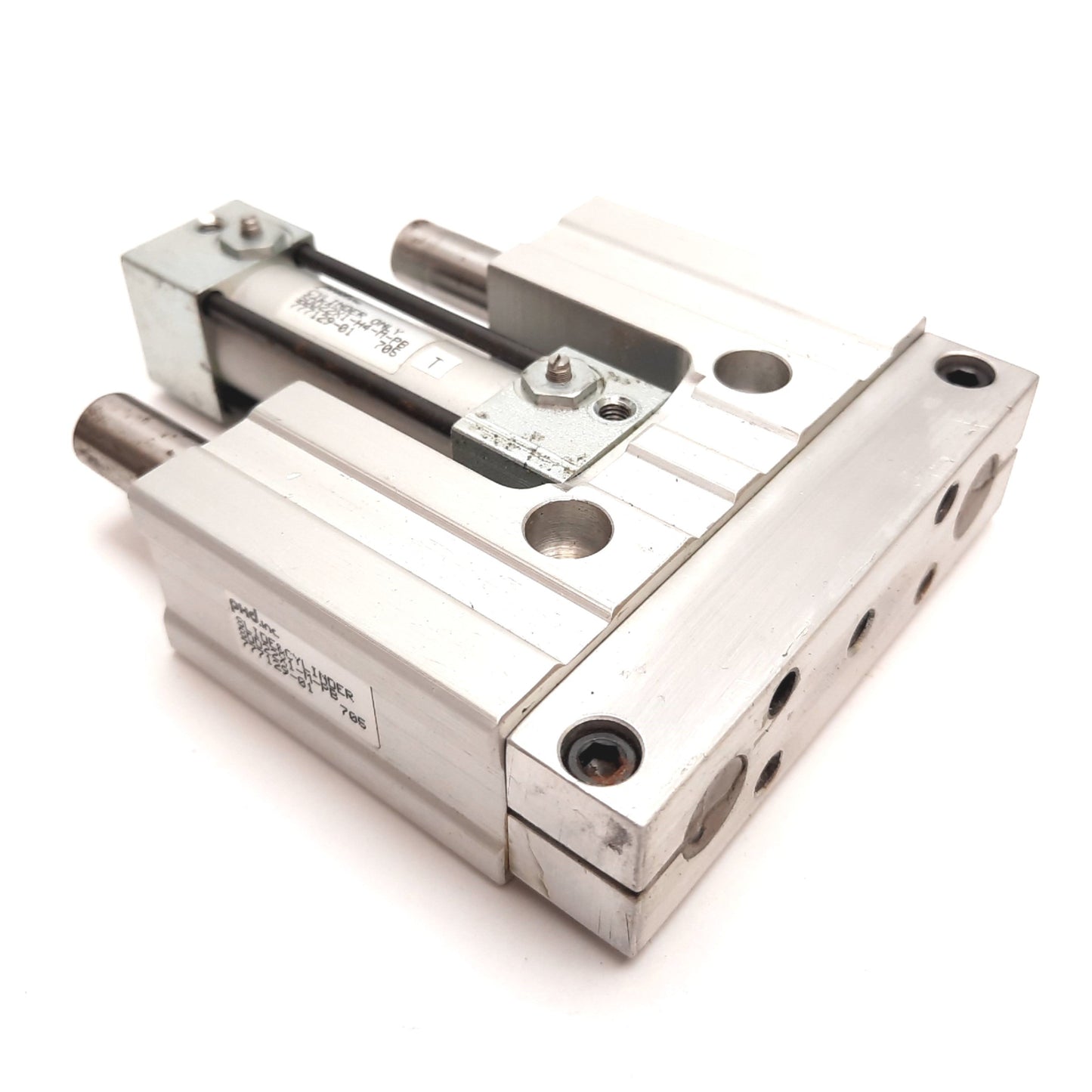 Used Phd SDD22X1-M-PB Pneumatic Slide Cylinder, Bore: 3/4", Stroke: 1", Ports: 10-32