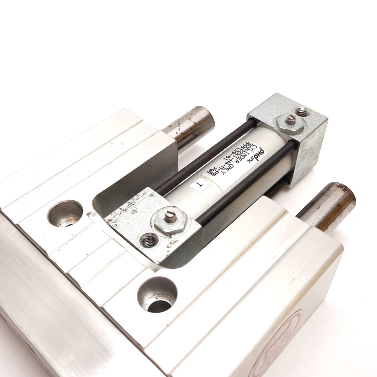 Used Phd SDD22X1-M-PB Pneumatic Slide Cylinder, Bore: 3/4", Stroke: 1", Ports: 10-32