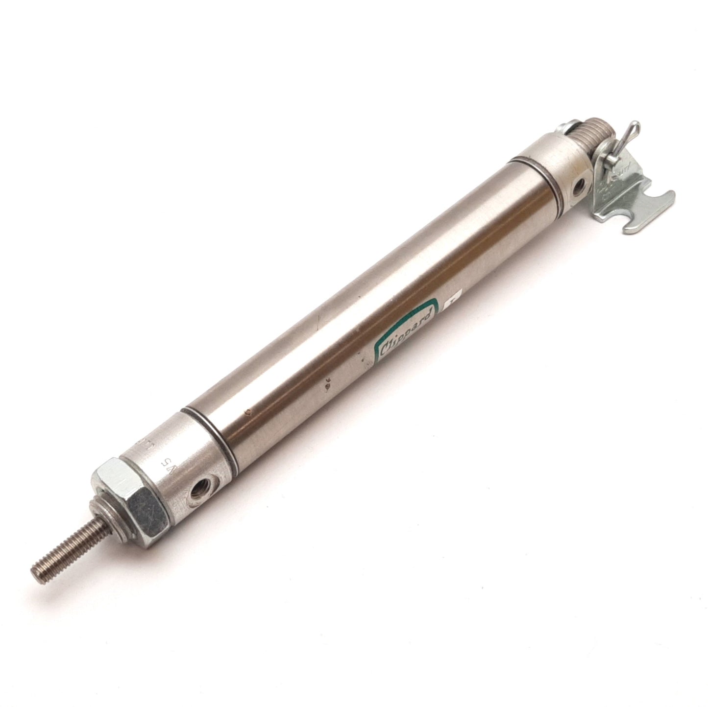 Used Clippard UDR-10-3 Pneumatic Cylinder, Bore: 5/8", Stroke: 3", Ports: 10-32