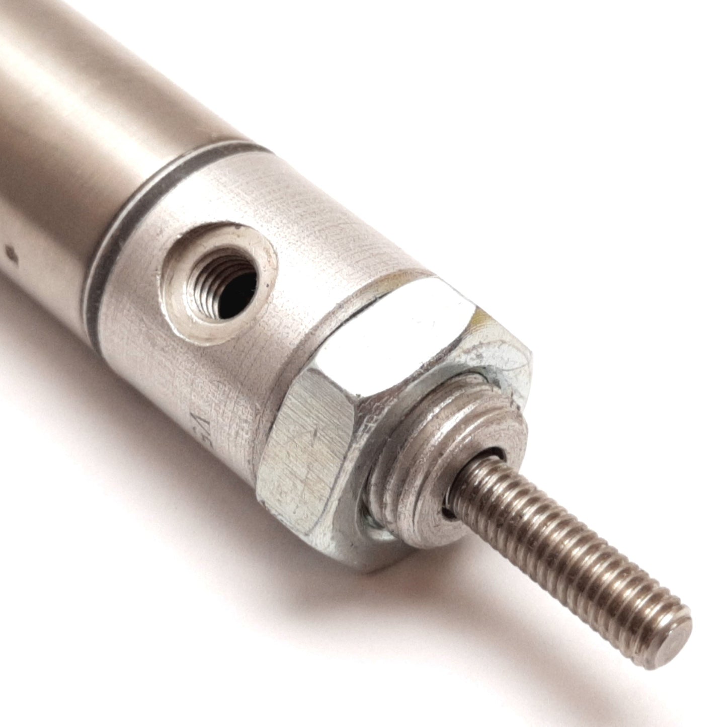 Used Clippard UDR-10-3 Pneumatic Cylinder, Bore: 5/8", Stroke: 3", Ports: 10-32