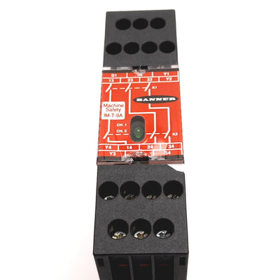 Used Banner IM-T-9A Light Curtain Safety Controller Relay Interface Module 3NO 6A