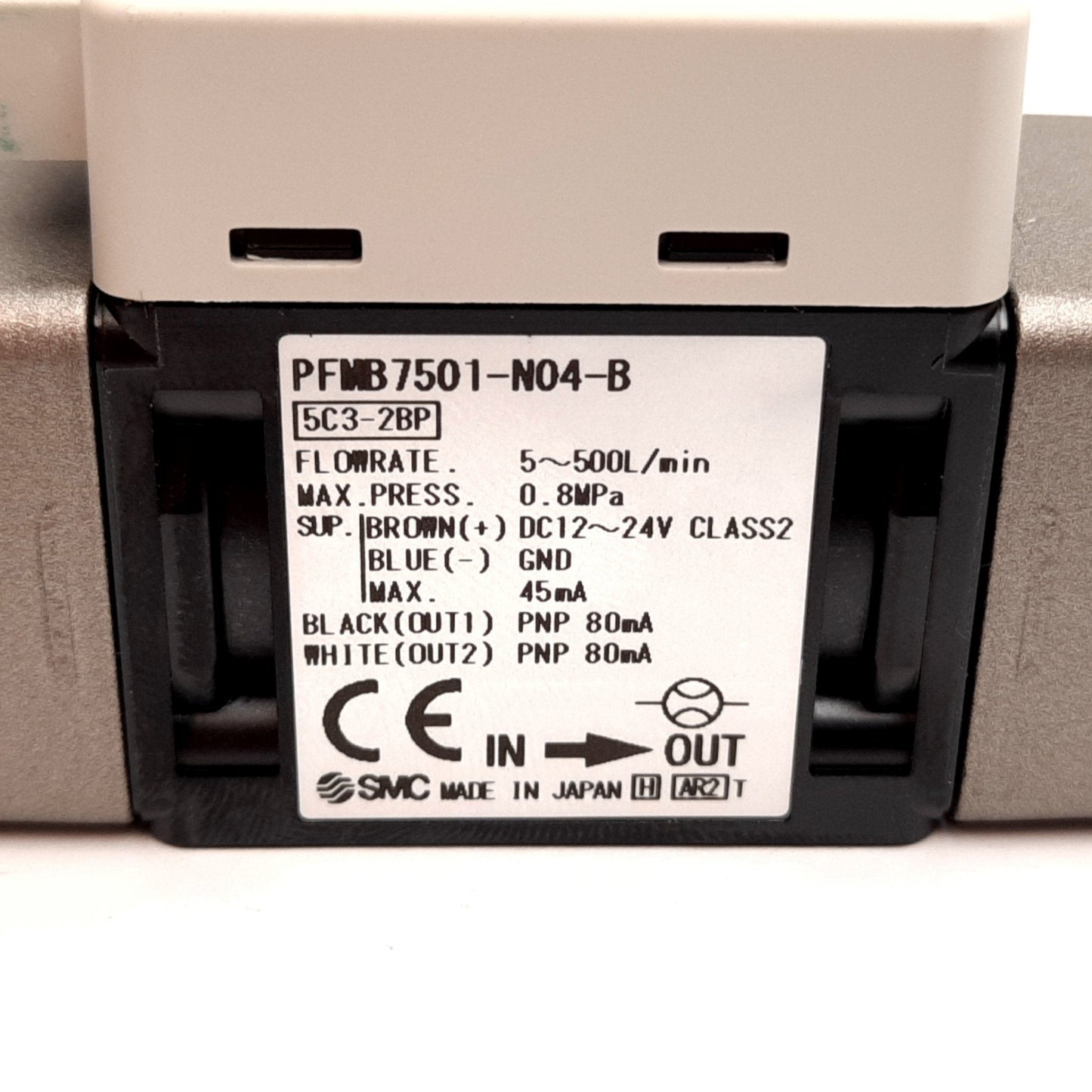 New SMC PFMB7501-N04-B Digital Flow Switch, Flowrate: 5-500L/min, Pressure: 0.8MPa