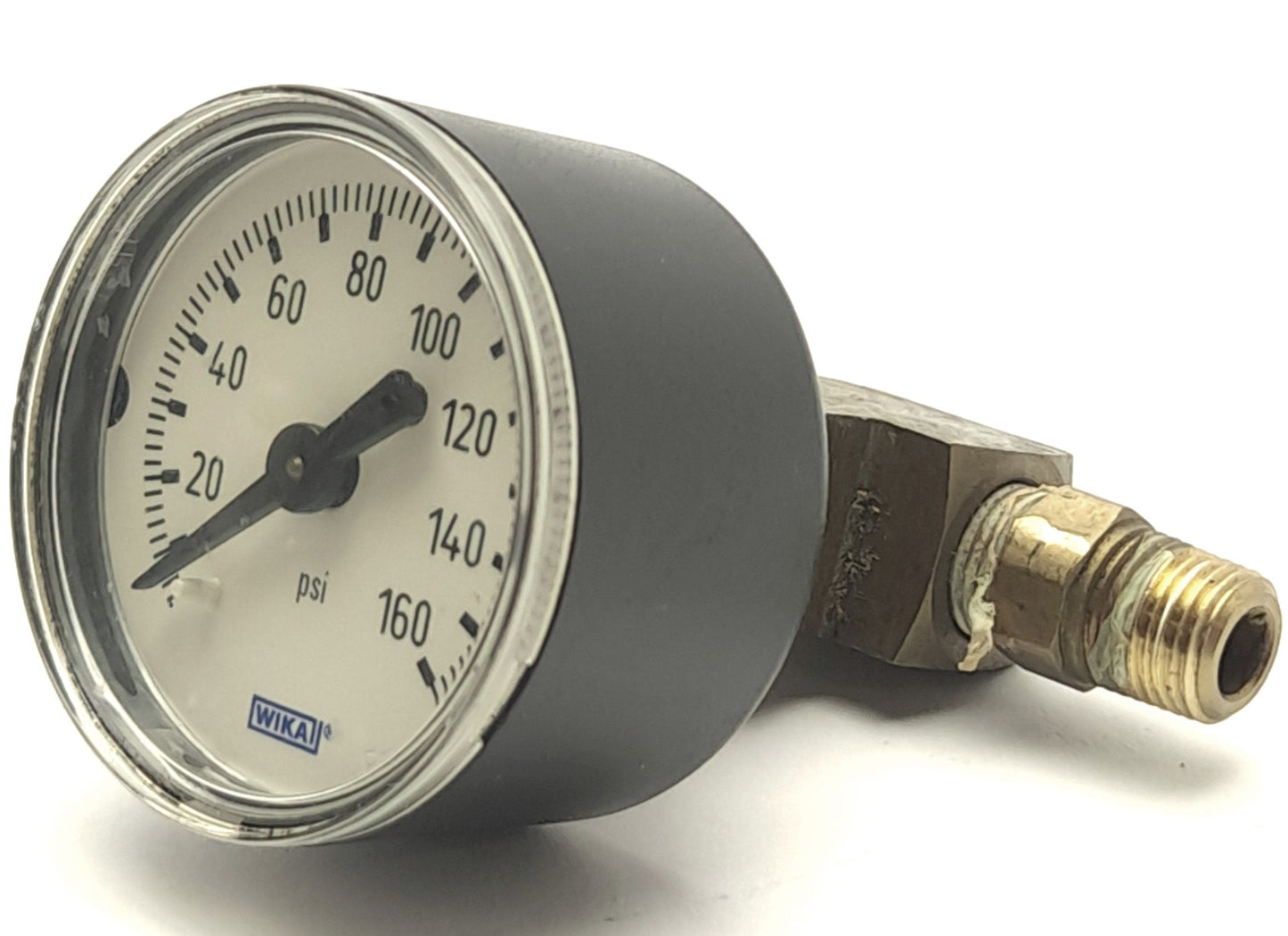 Used Lot of 4 WIKA 9690242 Type 111.12 Pressure Gauge, 0-160psi, 1 1/2" Diameter