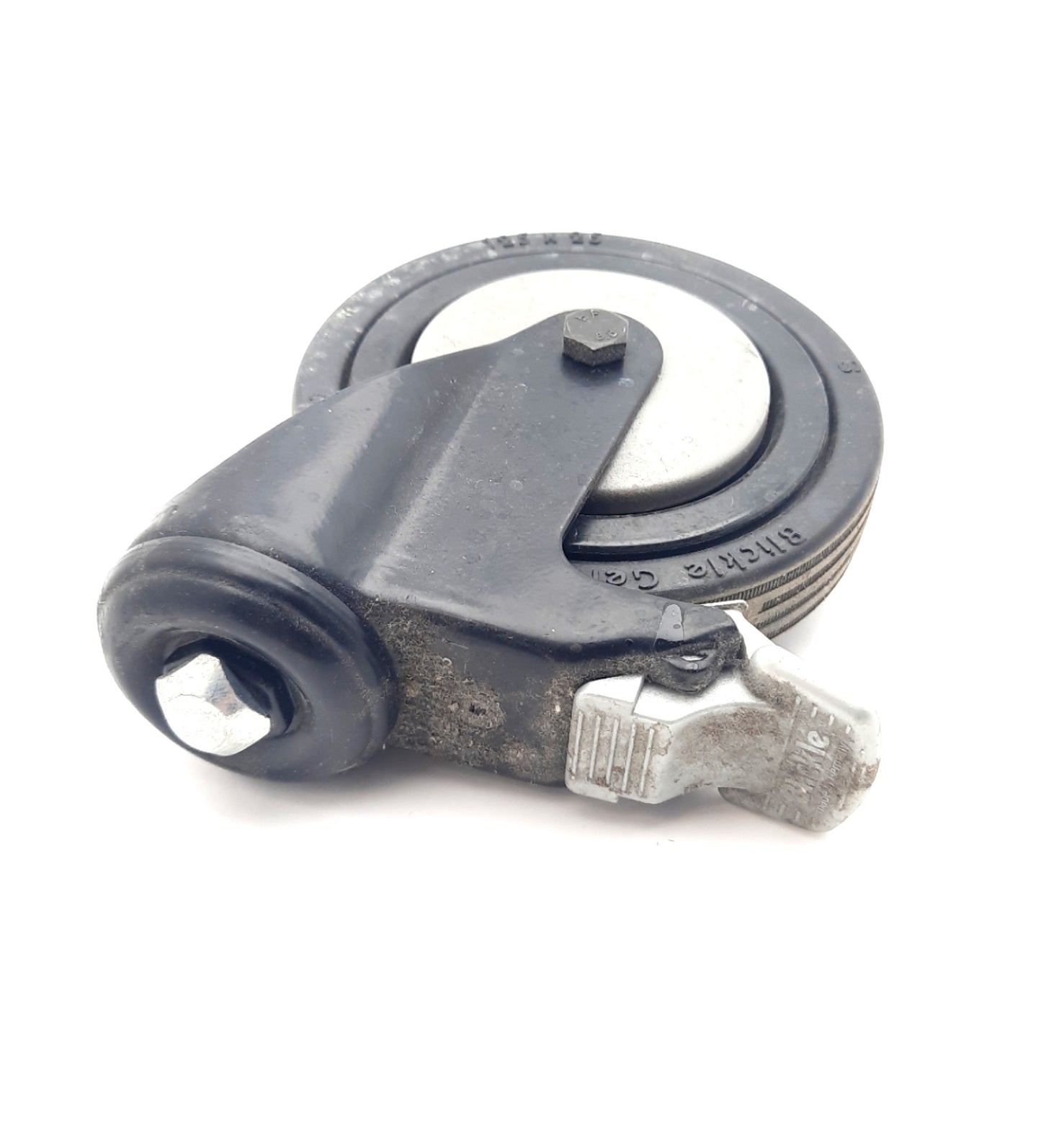 Used Set Of 4 Blickle Casters 125 x 25mm Swivel Casters With Stop-Fix Break 220Lbs