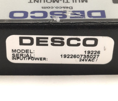Used Desco 19226 Multi-Mount Continuous Monitor Operator 24v AC, 10 MegaOhm Range