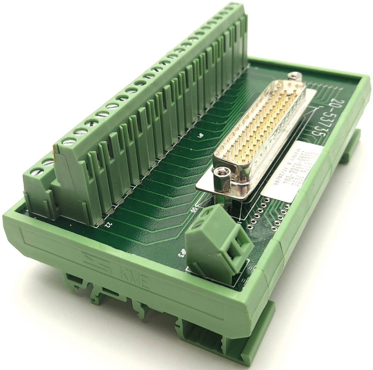 Used Allen Bradley 2090-U3BB-D44, 20-53735 Panel Mounted Breakout Board, 44-Pin D-Sub