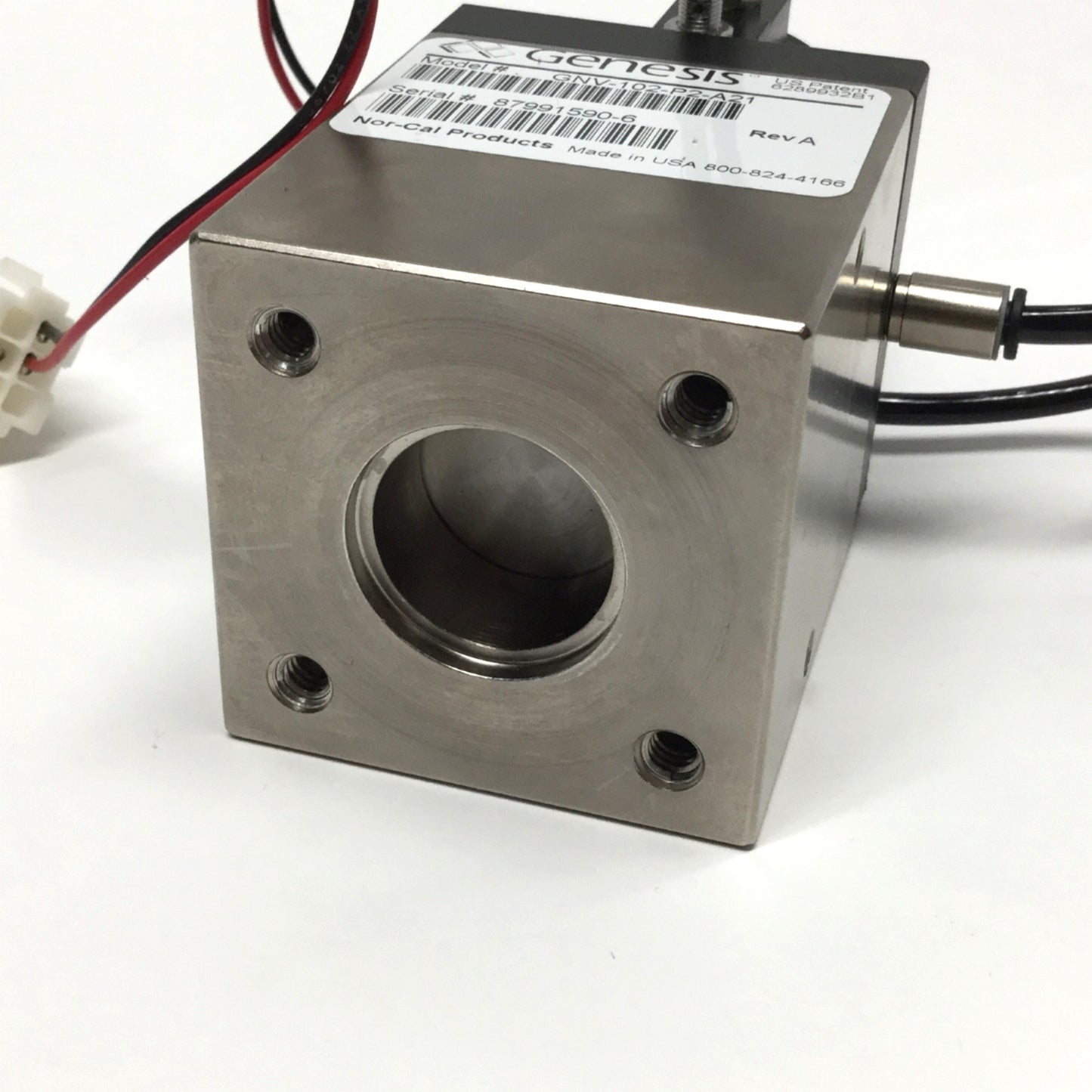 Used Nor-Cal GNV-102-P2-A21 Genesis Modular Vacuum Valve 60-80psi 24VDC, NW-25 Flange