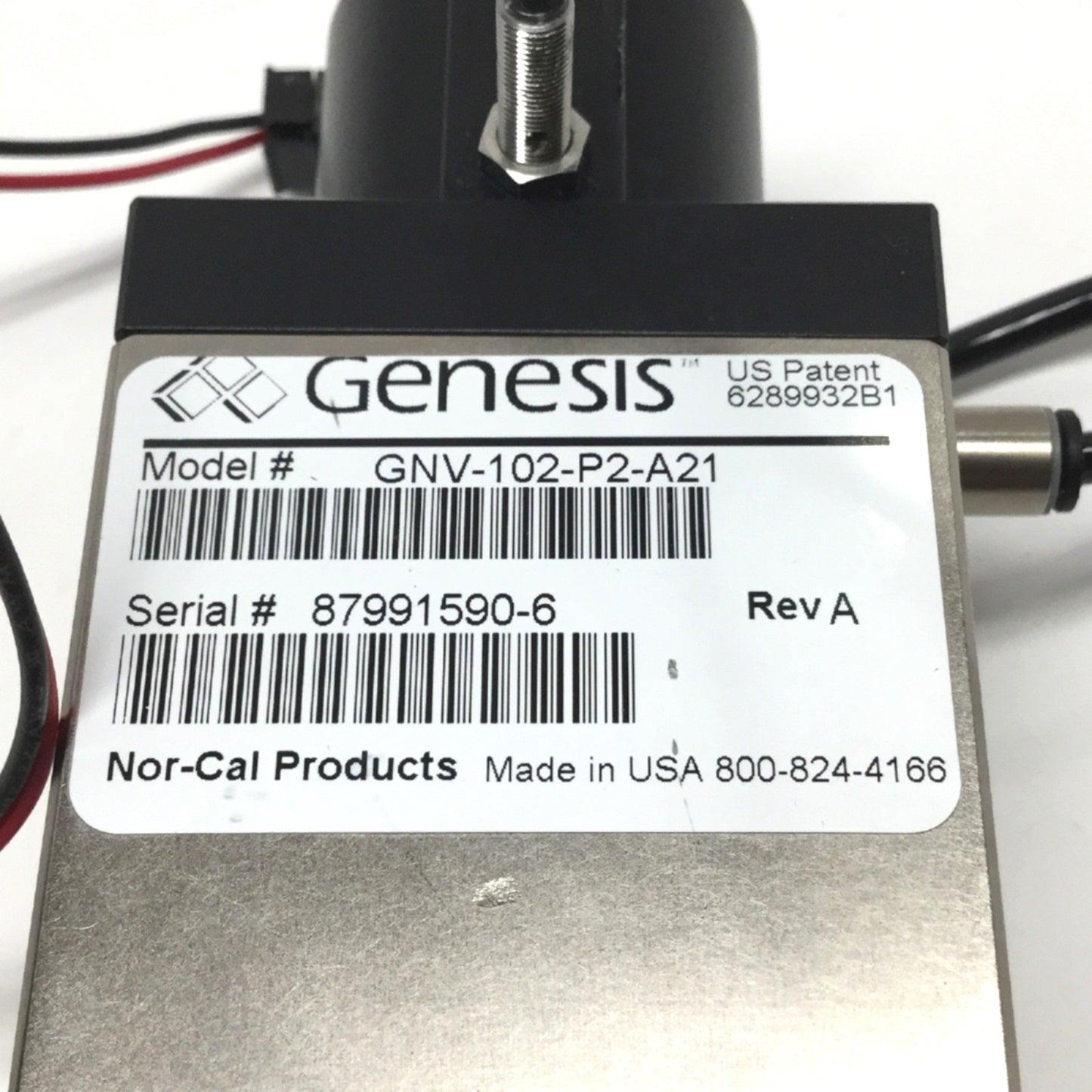 Used Nor-Cal GNV-102-P2-A21 Genesis Modular Vacuum Valve 60-80psi 24VDC, NW-25 Flange